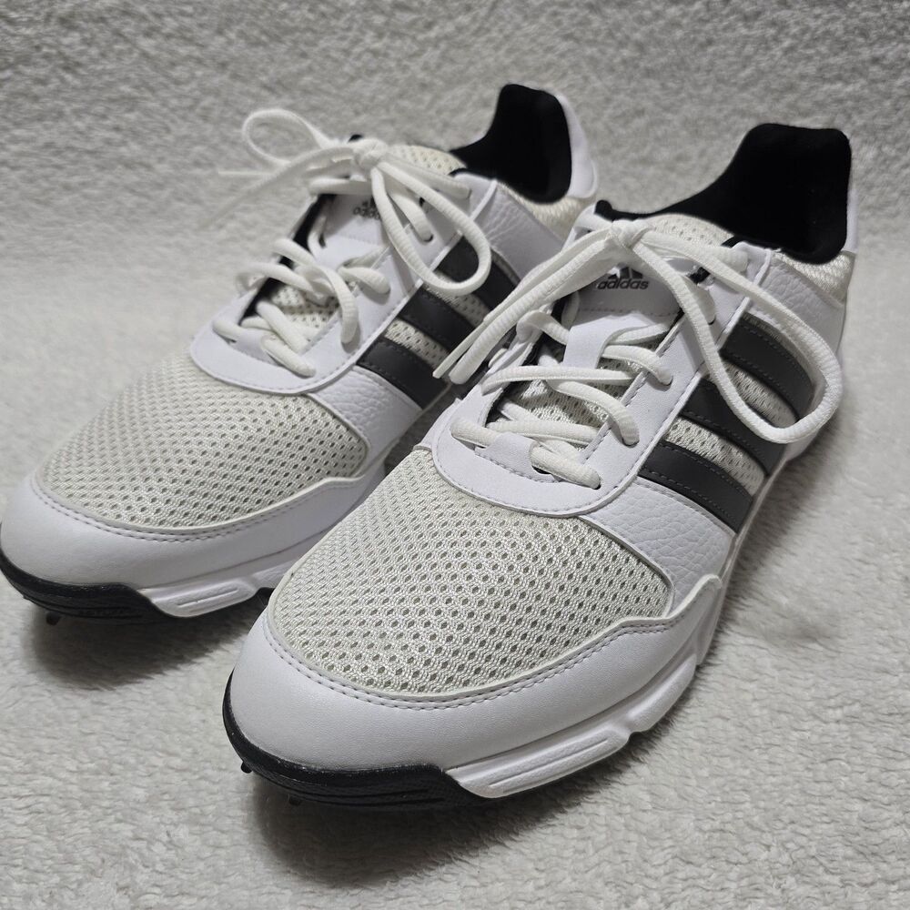 Adidas Men's Sz 9.5 Tech Response 4.0 Performance White Golf Shoes F33549 White